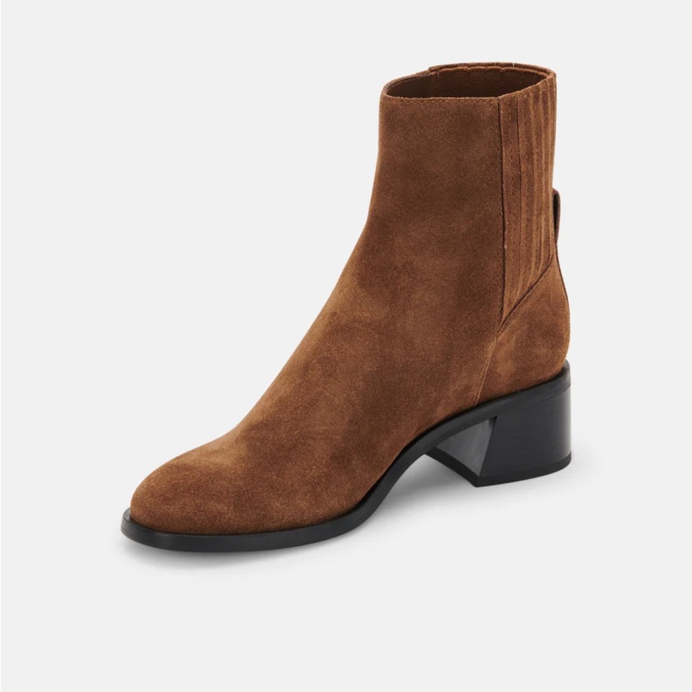 Dolce Vita Layton booties dark brown suede